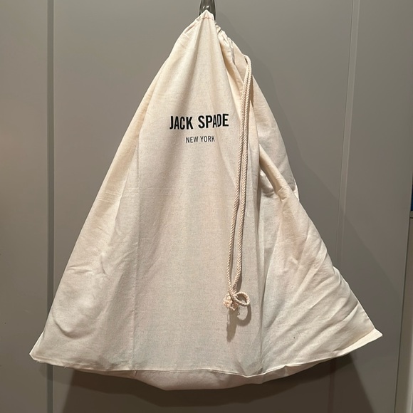 Jack spade backpack - used once.  Red with plaid interior. - Picture 1 of 6